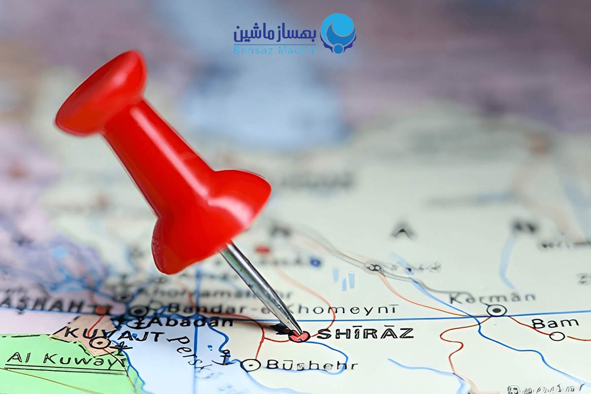 نقشه شیراز